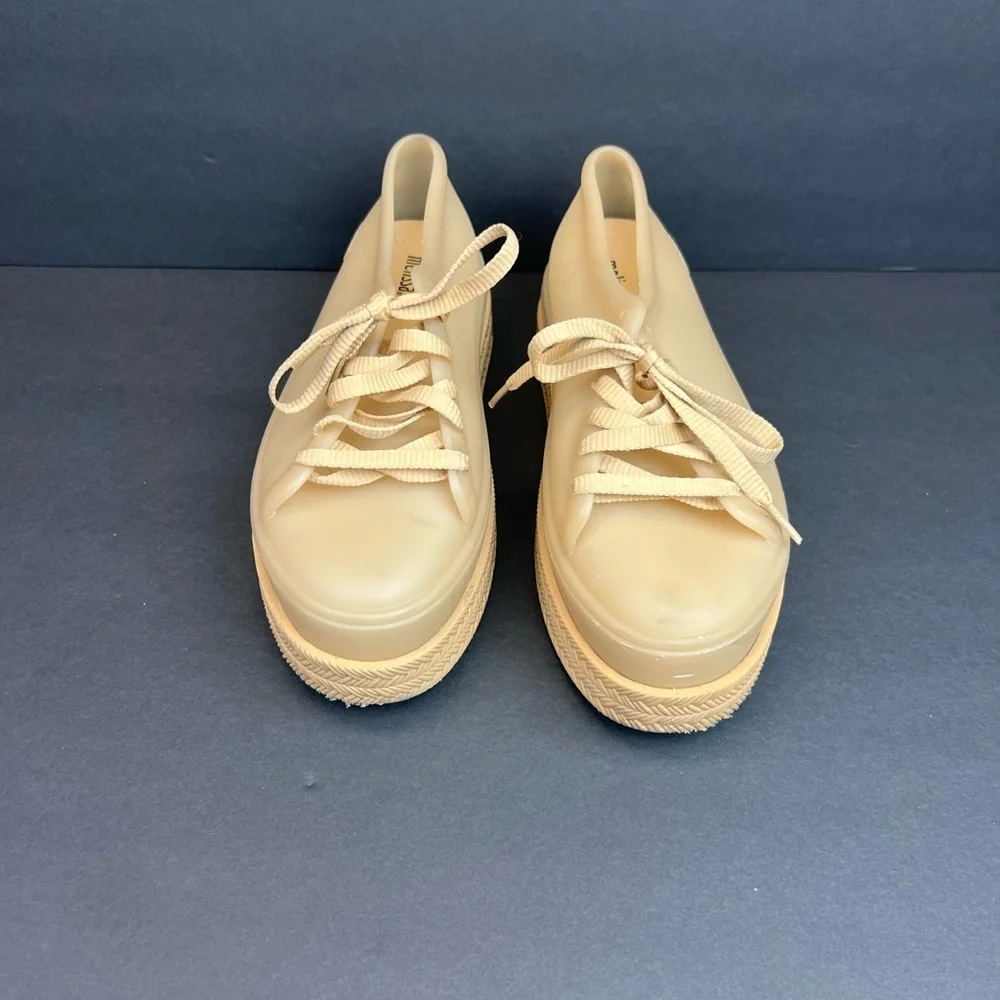 Melissa Jelly Platform Lace Up Shoes Sneakers Size 9